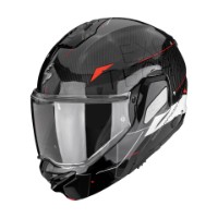 Scorpion EXO-TECH 2 Carbon Viator schwarz/weiss/rot Klapp-Helm