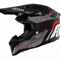 Airoh Aviator 3 Monarch matt-sw/grau-fluo-orange Motocross / Enduro Helm