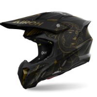 Airoh Twist 3 Titan matt-Schwarz/Bronze Motocross / Enduro Helm 
