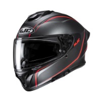 HJC C71 Quez MC-1SF Helm rot mit Sonnenblende