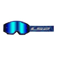 LS2 Charger Pro Goggle Blau Glas: Iridium Blau verspiegelt