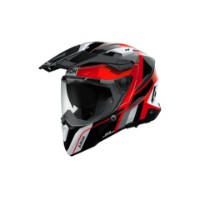 Airoh Commander 2 Skip Adventure helmet black/white-red