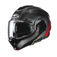 HJC F100 Carbon Stan MC-1 rot Klapp-Helm
