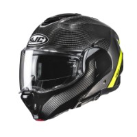 HJC F100 Carbon Stan MC-3H gelb Klapp-Helm