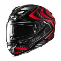 HJC F71 Carbon Nevio Motorrad Helm MC-1 rot