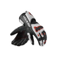 Revit Quantum 3 Handschuhe Weiss/Neon-rot