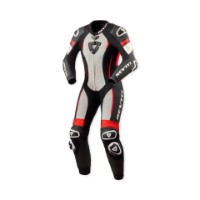 Revit Xena 4 Lady Damen Lederkombi 1-Teiler One piece schwarz/neon-rot