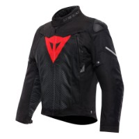 Dainese Super Sprint D-Dry Jacke Motorrad schwarz/rot-lava wasserdicht