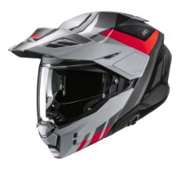 HJC i80 Imes MC-7SF grau/rot Adventure Klapp-Helm