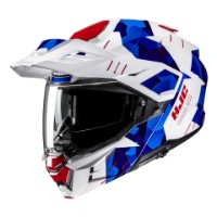 HJC i80 Roki MC-21 blau/rot Adventure Klapp-Helm
