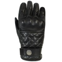 Tracker XTM Black klassicher Motorrad Leder Handschuhe