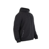 John Doe XTM Hoodie V3 Black Motorrad Pullover mit Kapuze