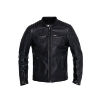 John Doe Dexter Leder Jacke schwarz