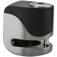 KOVIX KS6 Brems-Scheibenschloss 5,5mm | mit Alarm metall-gebürstet Motorrad/Roller