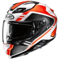 HJC F71 Tozz MC-6HSF orange Motorrad Helm mit Sonnenblende