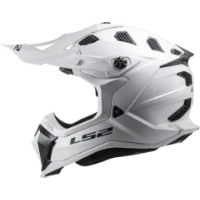 LS2 MX700 Subverter Evo 2 solid white MX/Enduro Helm glanz Weiss