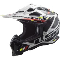 LS2 MX700 Subverter Evo 2 Stomp White/Black MX Cross Enduro Helm 