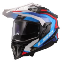 LS2 MX701 Explorer Carbon Frontier II 06 weiss/blau Adventure Helm