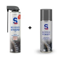 S100 Chain maintenance set (White Chain Spray 2.0 + Chain Cleaner Power Gel)