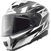 Schuberth S3 Thunder White Integral Helm mit Sonnenblende
