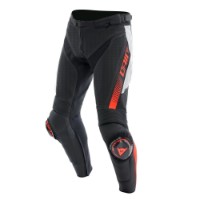 Dainese Super Speed perf. Lederhose Schwarz/Weiß/Fluo-Rot