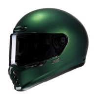 HJC V10 Retro Motorrad Helm Deep Green