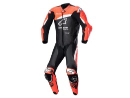 Alpinestars GP Plus V4 leather suit 1 piece black/fluo-red/white