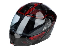Klim GT1 Expedition flip-up helmet ECE/DOT Carbon Encrypted Black-Red