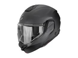 Scorpion EXO-TECH 2 Carbon Solid black matt Flipup helmet 