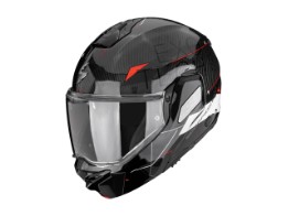 Scorpion EXO-TECH 2 Carbon Viator black/white/red Flipup helmet 