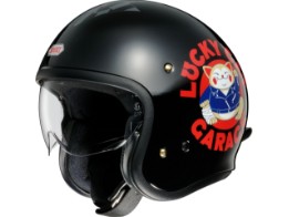 J-O Lucky Cat Garage Jet-Helm 