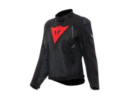 Dainese Super Sprint D-Dry women jacket motorcycle waterproof black/black/red-lava
