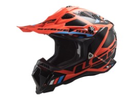 LS2 MX700 Subverter Evo Stomp MX Helm Orange/Schwarz