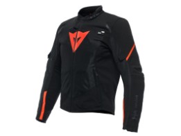 Dainese Smart Jacket LS Sport Jacke mit Dair Airbag schwarz/neon-rot