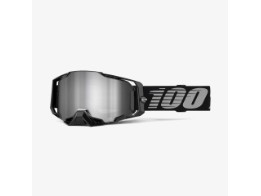 100% Armega Goggle Black - Mirror Silver Lens 