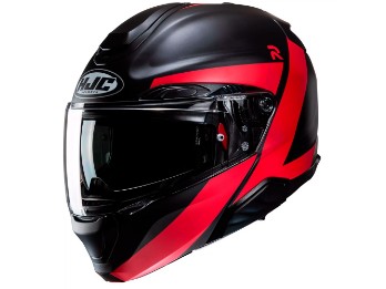 HJC Rpha 91 Abbes Motorcycle Flip-Up Helmet MC-1SF red