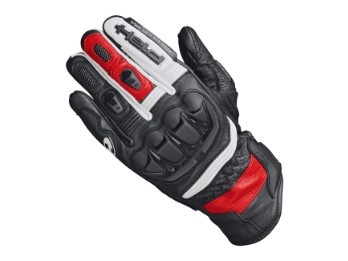 Held Misawa Leather Gloves Short Black/White/Red
