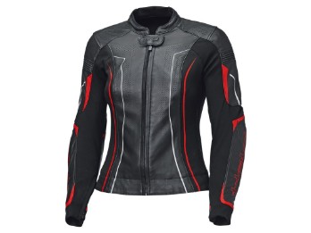Held Debbie 3 Top Damen Motorrad Lederjacke Schwarz/Rot