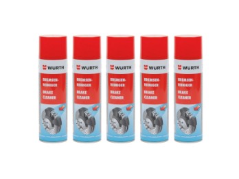 Würth brake cleaner Set of 5 cans (500ml each)