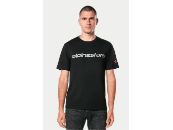 Alpinestars Linear Wordmark 2.0 CSF Tee T-Shirt schwarz/grau/rot