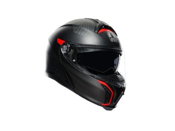 Agv TourModular Frequency Matt-Gunmetal/red Flip-up helmet