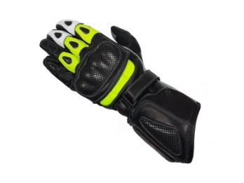 Plaus Handschuhe Motorrad schwarz/neon-gelb
