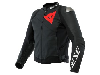 Sportiva leather jacket black matt / black matt