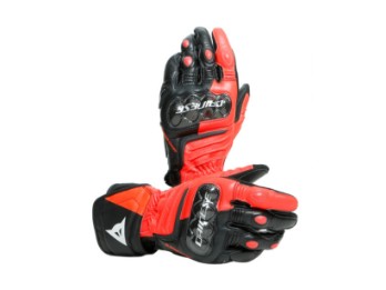 Carbon 3 Long Handschuhe schwarz/neon-rot/weiss