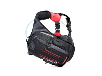 Dainese Alligator Backpack / Rucksack mit 2 Liter Trinkblase schwarz/rot