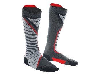 Dainese Thermo Long Socks schwarz/rot Motorrad Socken Winter warm