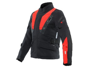 Dainese Stelvio Dair D-Dry XT Airbag motorcycle jacket waterproof black/lava-red