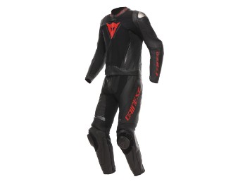 Dainese Demon Sprint 2-piece leathersuit black/black/red