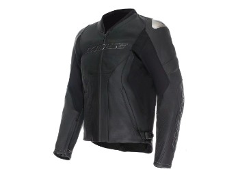 Dainese Racing 5 perforated summer Leather Jacket Black/Black