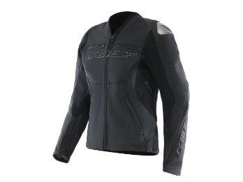 Dainese Racing 5 Women Lederjacke Schwarz/Schwarz